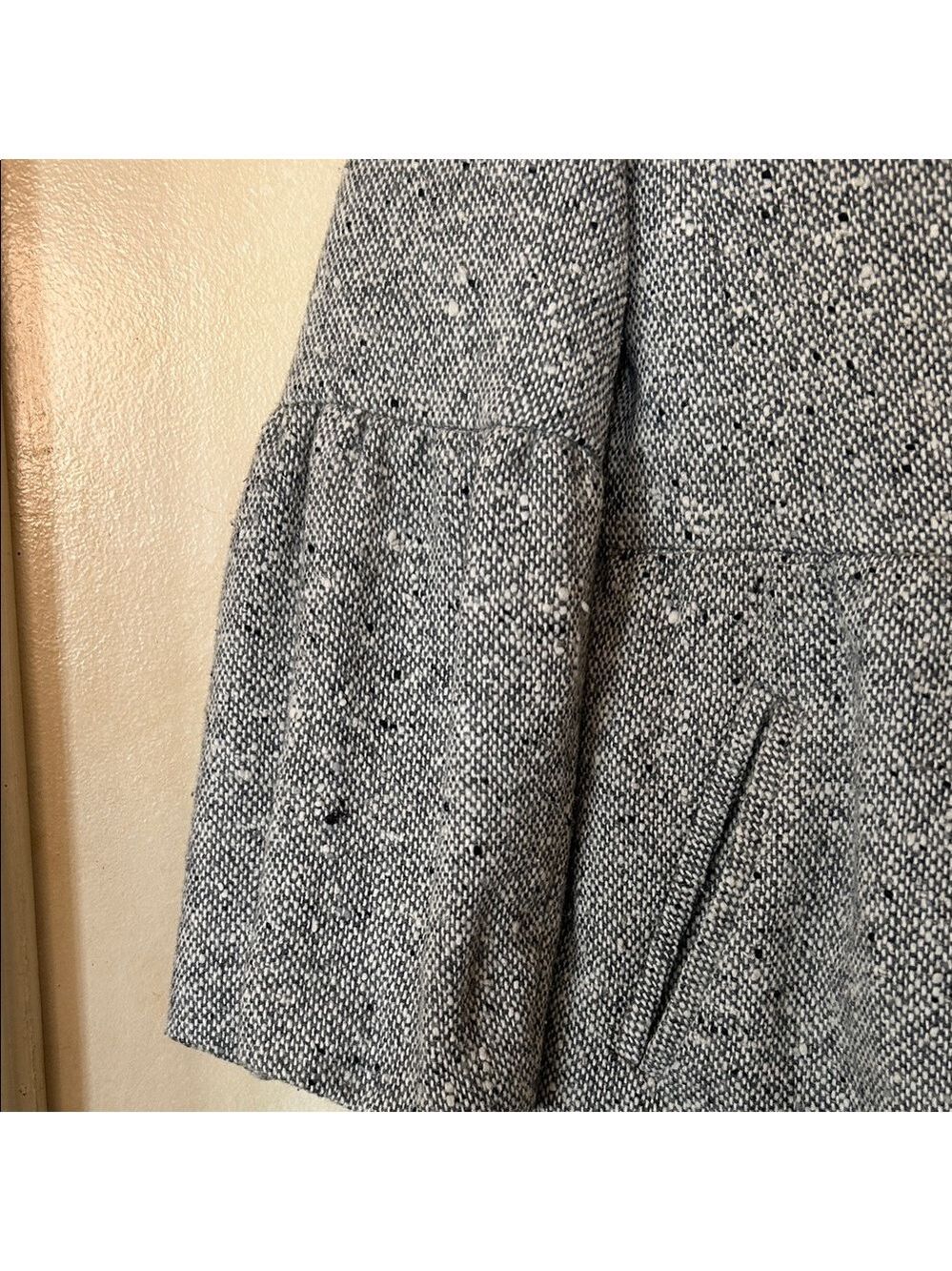 Olive des Olive Black and White Double-Breasted Tweed Jacket size S - Picture 5 of 11